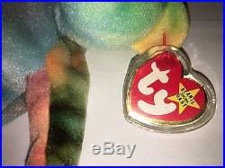 TY 1993 Garcia the Bear the Beanie Baby Beautiful Colors NEW Old Stock RARE