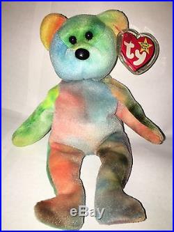 TY 1993 Garcia the Bear the Beanie Baby Beautiful Colors NEW Old Stock RARE