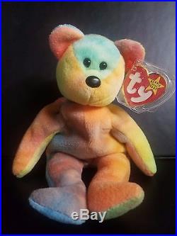 TY 1993 RARE Garcia the Bear Beanie Baby NEW Old Stock