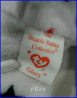 TY BEANIE BABIES BABY Glory The Bear 1997 RAREVintageRed Stamp Mint WT