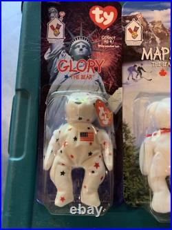 TY BEANIE BABIES MCDONALDS INTERNATIONAL BEARS SET OF 4 NIB errors VERY RARE