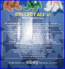 TY BEANIE BABIES MCDONALDS INTERNATIONAL BEARS SET OF 4 New in box! Errors RARE