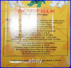 TY BEANIE BABIES MCDONALDS INTERNATIONAL BEARS SET OF 4 New in box! Errors RARE