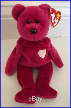 TY BEANIE BABIES VALENTINA THE BEAR 1998 Rare Retired Vintage & Collectable