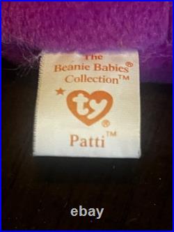 TY BEANIE BABY 1993 Patti the Platypus Collector Rare w Tag Retired PVC 1965 KR TY BEANIE BABY 1993 Patti the Platypus Collector Rare w Tag Retired PVC 1965 KR