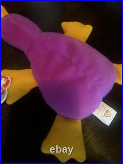 TY BEANIE BABY 1993 Patti the Platypus Collector Rare w Tag Retired PVC 1965 KR TY BEANIE BABY 1993 Patti the Platypus Collector Rare w Tag Retired PVC 1965 KR