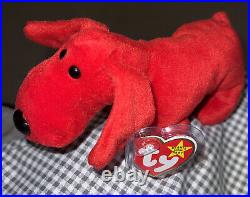 TY BEANIE BABY 1996 ROVER PVC Pellets MANY TAG ERRORS Rare! NEW CONDITION