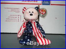TY BEANIE BABY Beanie Babies 1999 SPANGLE PINK RED FACE ERROR, AUTHENTIC, RARE