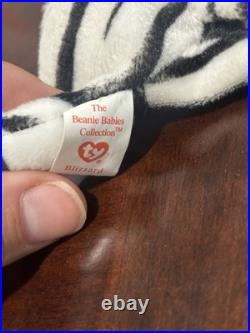 TY BEANIE BABY Blizzard VERY RARE 1996 RETIRED WITH MULTIPLE SWING TAG ERRORS