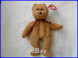 TY BEANIE BABY CURLY BEAR RETIRED WITH 7 (Or More) ERRORS RARE
