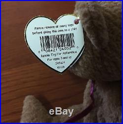 Ty Beanie Baby Curly Bear Retired With Tag Errors Very Rare
