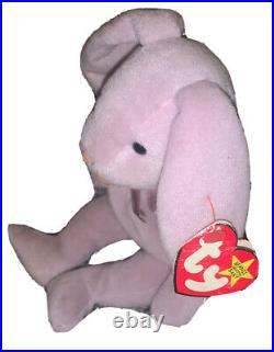 TY BEANIE BABY Floppity 1996 RARE With Facial and Spelling Errors