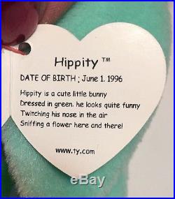 TY BEANIE BABY HIPPITY Hippity 1996 Many Tag Errors Very Rare