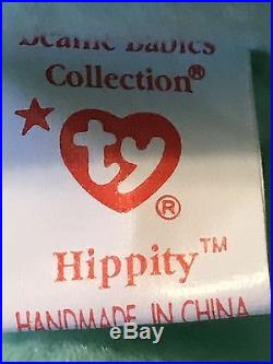 TY BEANIE BABY HIPPITY Hippity 1996-VERY RARE WITH ERRORS