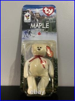 TY BEANIE BABY MAPLE THE BEAR VERY RARE ERRORS 1993 McDONALDS RETIRED