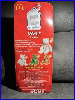 TY BEANIE BABY MAPLE THE BEAR VERY RARE ERRORS 1993 McDONALDS RETIRED, NeverOpen