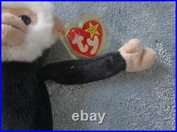 TY BEANIE BABY RARE RETIRED MOOCH MONKEY withTAG ERRORS & HOLOGRAM TUSH TAG