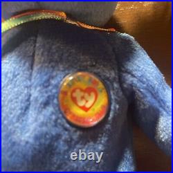 TY BEANIE BABY ULTRA RARE RETIRED CLUBBY BEAR 1998 MINT STAMPED Tag Errors