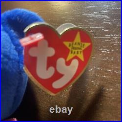 TY BEANIE BABY ULTRA RARE RETIRED CLUBBY BEAR 1998 MINT STAMPED Tag Errors