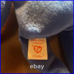 TY BEANIE BABY ULTRA RARE RETIRED CLUBBY BEAR 1998 MINT STAMPED Tag Errors