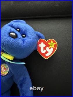 TY BEANIE BABY ULTRA RARE RETIRED CLUBBY BEAR 1998 Tag Errors