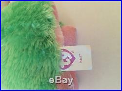 TY BEANIE BOOS 2009 KIWI the FROG 6 RARE with tags retired