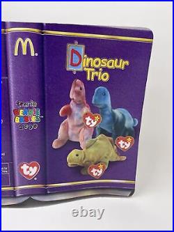 TY BRONTY The Brontosaurus 1994 Mc Donalds Beanie Baby RARE RETIRED DINOSAUR TRI