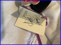 TY Baby Beanie VTG 1993 SPOT WITH ONE SPOT Dog MINT RARE With PURPLE ROSE CARD TY Baby Beanie VTG 1993 SPOT WITH ONE SPOT Dog MINT RARE With PURPLE ROSE CARD