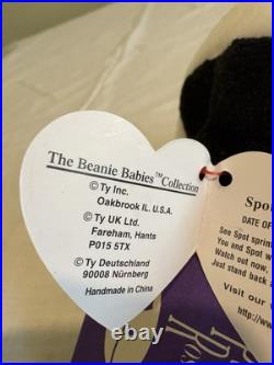TY Baby Beanie VTG 1993 SPOT WITH ONE SPOT Dog MINT RARE With PURPLE ROSE CARD TY Baby Beanie VTG 1993 SPOT WITH ONE SPOT Dog MINT RARE With PURPLE ROSE CARD