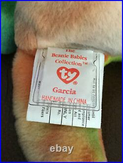 TY Beanie Babie GARCIA ULTRA RARE NEW PVC 2 Can Tags + More INVESTMENT QUALITY