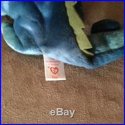 TY Beanie Babie Iggy EXTREMELY RARE NEW! BLUE 1st OFFERING MWMT Quality