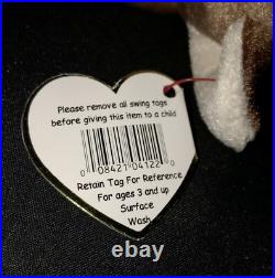 TY Beanie Babie POUNCE DARK NOSE ULTRA RARE! Retired Tag Errors Vintage Collect