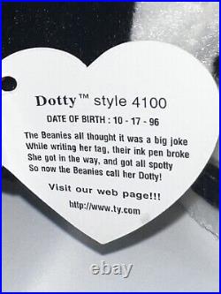 TY Beanie Babies- 1996 Original DOTTY- Rare PVC