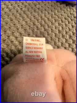 TY Beanie Babies 1996 RETIRED Hippity, Hoppity, Floppity With Rare Errors TY Beanie Babies 1996 RETIRED Hippity, Hoppity, Floppity With Rare Errors