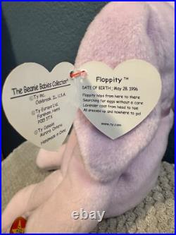 TY Beanie Babies 1996 RETIRED Hippity, Hoppity, Floppity With Rare Errors TY Beanie Babies 1996 RETIRED Hippity, Hoppity, Floppity With Rare Errors