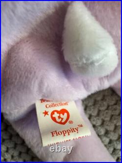 TY Beanie Babies 1996 RETIRED Hippity, Hoppity, Floppity With Rare Errors TY Beanie Babies 1996 RETIRED Hippity, Hoppity, Floppity With Rare Errors