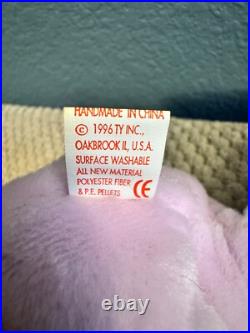 TY Beanie Babies 1996 RETIRED Hippity, Hoppity, Floppity With Rare Errors TY Beanie Babies 1996 RETIRED Hippity, Hoppity, Floppity With Rare Errors