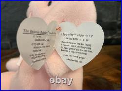 TY Beanie Babies 1996 RETIRED Hippity, Hoppity, Floppity With Rare Errors PVC