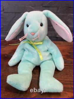 TY Beanie Babies 1996 RETIRED Hippity, Hoppity, Floppity With Rare Errors PVC