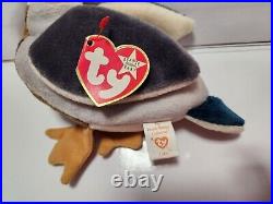 TY Beanie Babies 1997/98 Jake the Duck. Retired/Rare/Errors/Stamp Tag #453