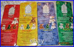 TY Beanie Babies 4 Set Rare Tag Error 1999 McDonald's Erin Britannia Glory Maple