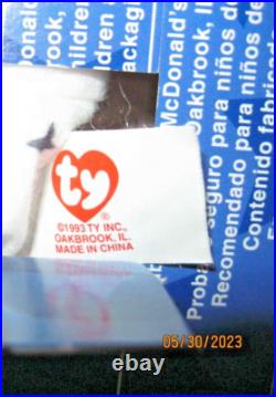 TY Beanie Babies 4 Set Rare Tag Error 1999 McDonald's Erin Britannia Glory Maple