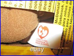 TY Beanie Babies 4 Set Rare Tag Error 1999 McDonald's Erin Britannia Glory Maple