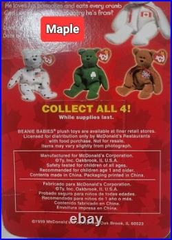 TY Beanie Babies 5 ERRORS each RARE McDonald's International Bears Set Of (4)+1