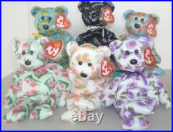 TY Beanie Babies ASIA PACIFIC 2004 Exclusive 6 Bear Set 8 20cm Rare Hannah +5