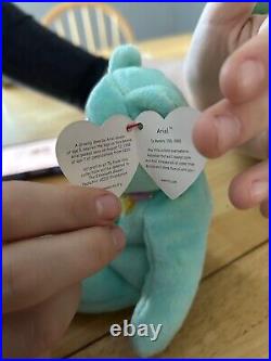 TY Beanie Babies Ariel. Retired rare tag errors