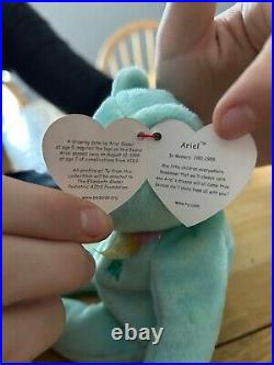 TY Beanie Babies Ariel. Retired rare tag errors