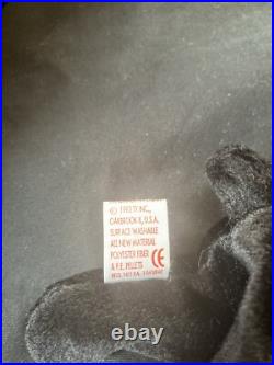 TY Beanie Babies Blackie the Bear RARE! With Errors