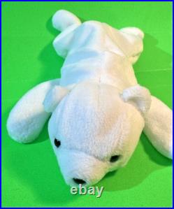 TY Beanie Babies Chilly The Polar Bear RARE RETIRED 1995 PVC 1st Edition RARE