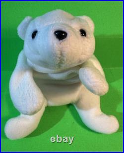 TY Beanie Babies Chilly The Polar Bear RARE RETIRED 1995 PVC 1st Edition RARE